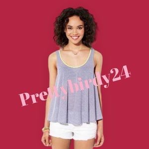 Retro AEO Striped Aloha Swing Tank